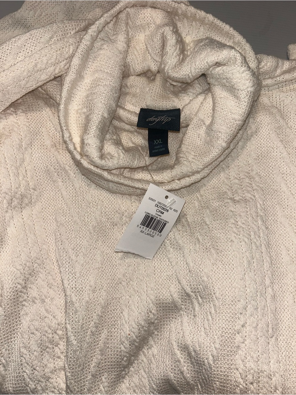 Apt. 9 Cream Cable-Knit Cowl Neck Sweater